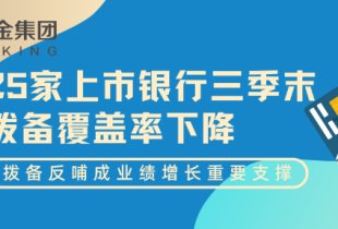25家上市銀行三季末撥備覆蓋率下降，撥備反哺成業績增長重要支撐